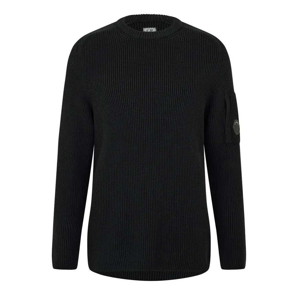 CP Company Men's Full-Rib Crew Cotton Long-Sleeve Jumper