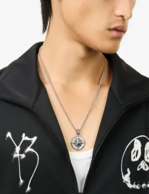CLOCKS AND COLOURS North Star Stainless-Steel Pendant Necklace detail 2