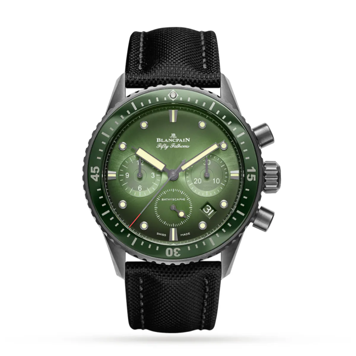 Blancpain Fifty Fathoms Bathyscaphe Chronographe Flyback 43mm Mens Watch Green