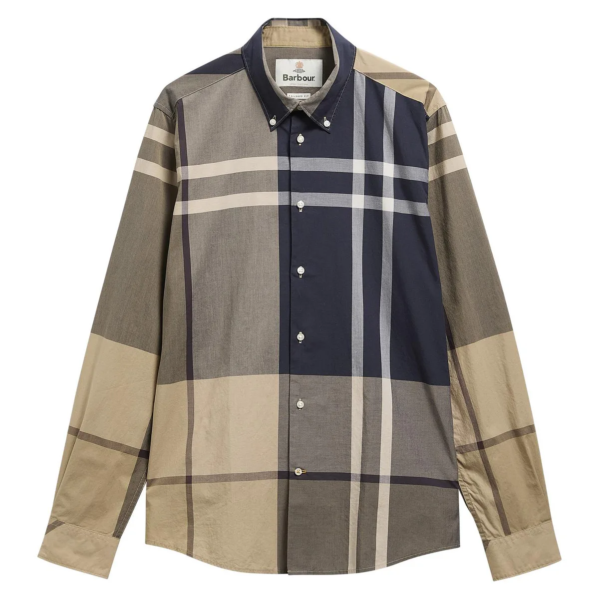 Barbour Men's Dunoon Cotton Tartan Long-Sleeve Tailored-Fit Patterned Shirt