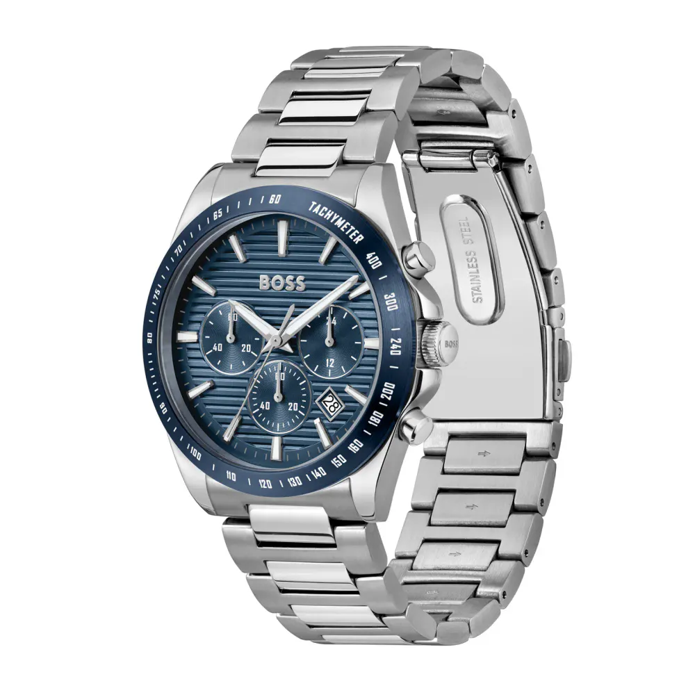 BOSS Strike Chronograph Mens Watch 41mm Blue in Blue, additional product view 2