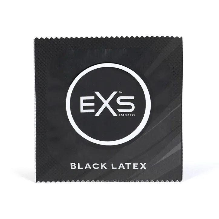 EXS Black Latex Condoms Vegan 12 Pack detail 2