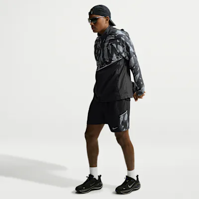 Nike Miler Men's Dri-FIT 18cm (approx.) Brief-Lined Running Shorts - Black/Black