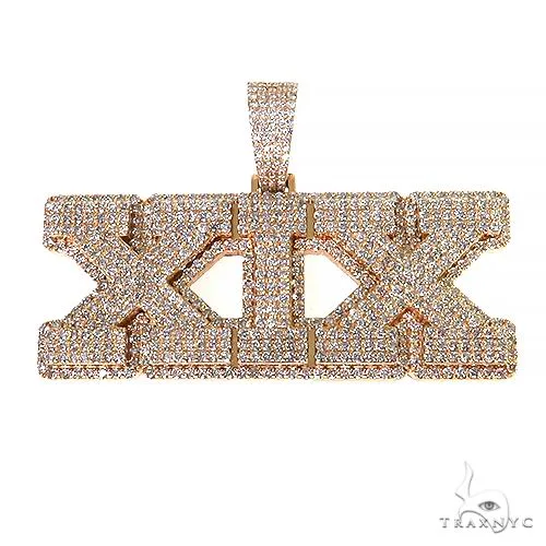 RINA - For Him CUSTOM Custom Made Diamond Pendant 67982 in Rose Gold – Pendant