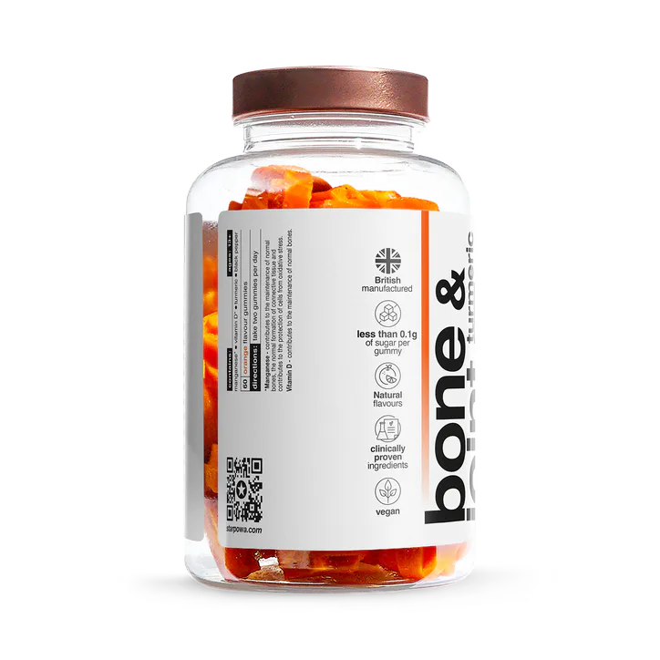 Starpowa Bone & Joint Turmeric 3000mg with Black Pepper 60 Vegan Gummies detail 3