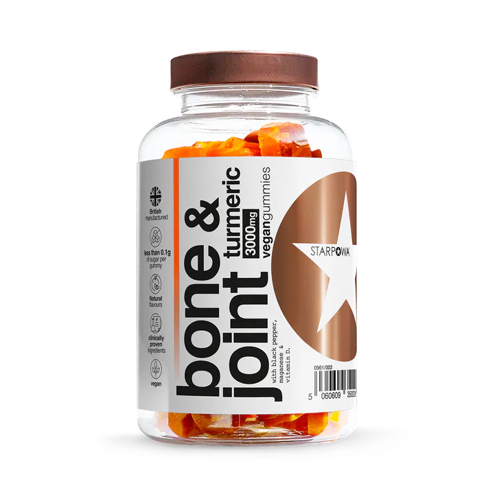 Starpowa Bone & Joint Turmeric 3000mg with Black Pepper 60 Vegan Gummies