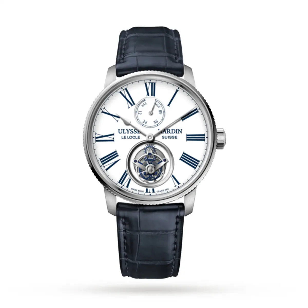 Ulysse Nardin Marine Torpilleur Tourbillon 42mm Stainless Steel Case And Bezel