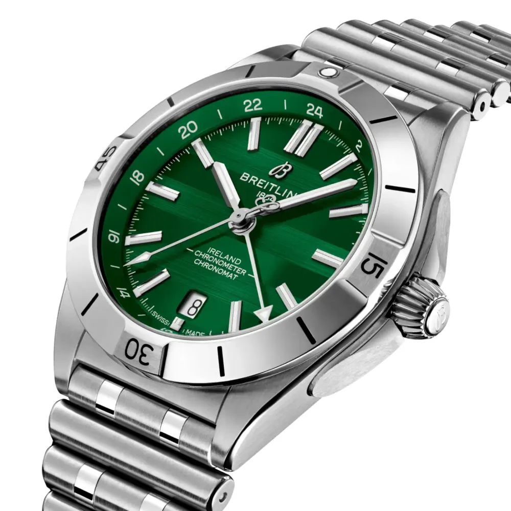 Breitling Chronomat GMT Six Nations Ireland Limited Edition 40mm Mens Watch detail 3