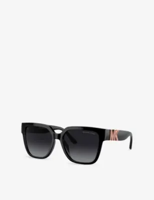 MICHAEL KORS MK2170U Karlie Square-Frame Acetate Sunglasses in BLACK, additional product view 2