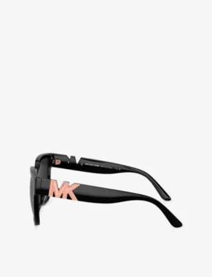 MICHAEL KORS MK2170U Karlie Square-Frame Acetate Sunglasses in BLACK, additional product view 3