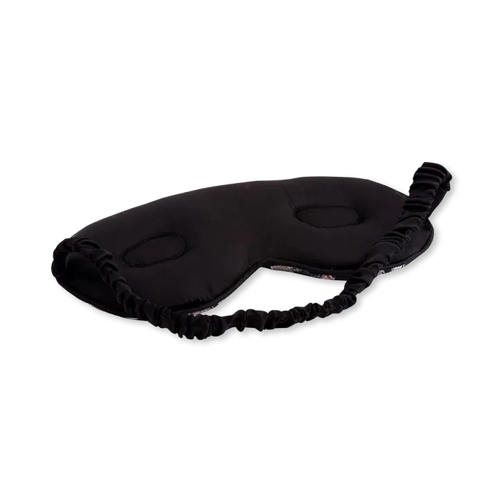 Smug Cloud Padded Satin Sleep Mask Moonlit Cranes, additional product view 2