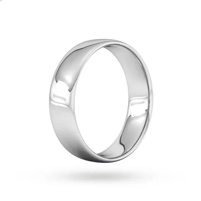For Him 6mm Slight Court Standard Wedding Ring In 18 Carat Yellow Gold, additional product view 2