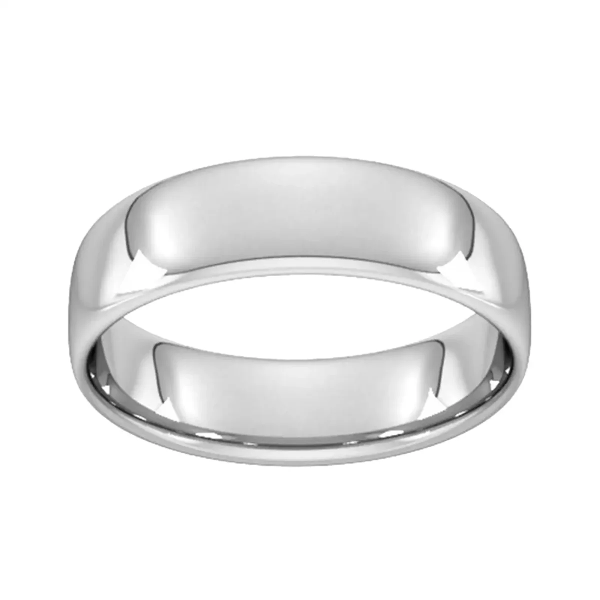 For Him 6mm Slight Court Standard Wedding Ring In 18 Carat Yellow Gold