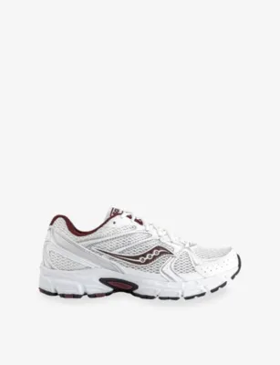 SAUCONY Ride Millennium Mesh Trainers - 6 in White Maroon – Mens | Trainers | Lace up trainers