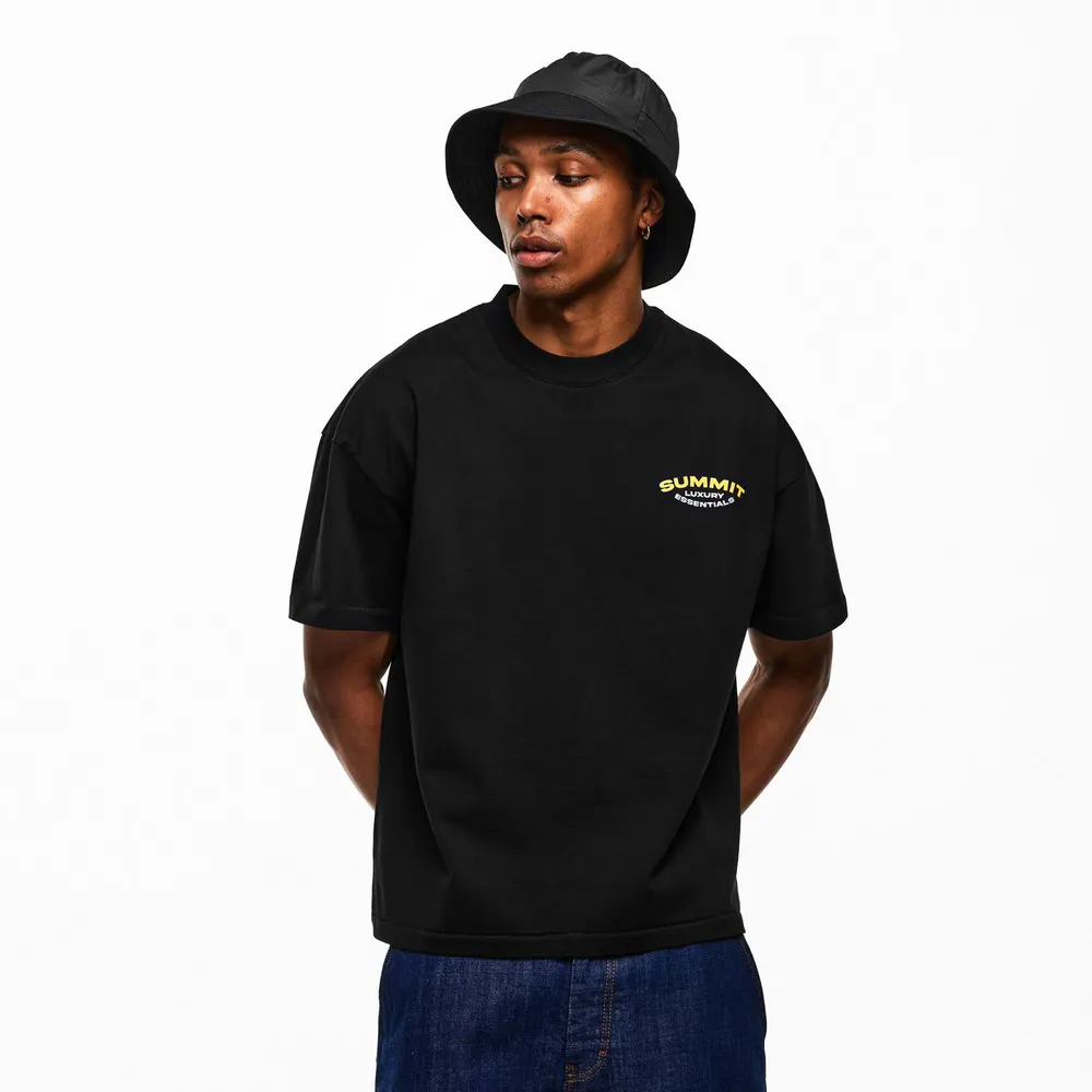 Summit Men's Lux Essentials Oversized Fit T-Shirt detail 3
