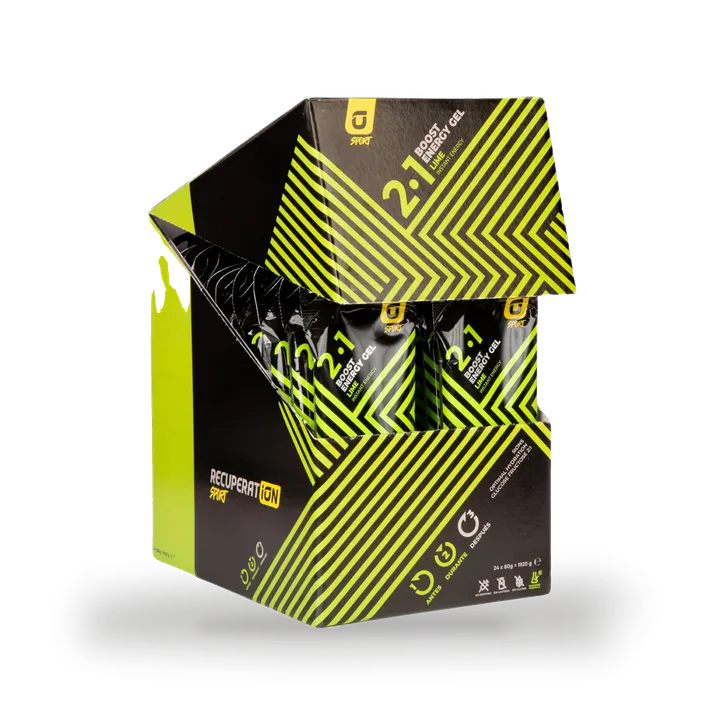 Recuperat-ION Recuperation Energy Gel Lime | Glucose & Fructose Dual Carb Formula | Electrolyte Recovery | Fast Absorption for Running, Cycling & Endurance Athletes