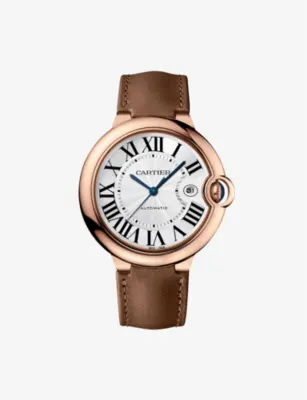 CARTIER CRWGBB0041 Ballon Bleu 18ct rose-gold and leather watch