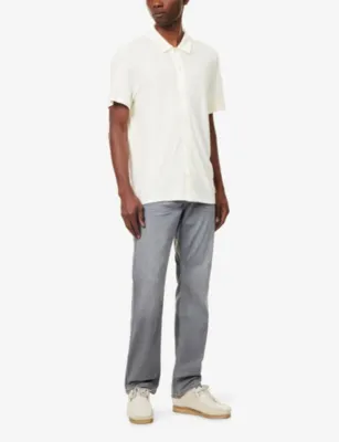 PAIGE Sultan Button-Up Linen and Cotton-Blend Shirt detail 2