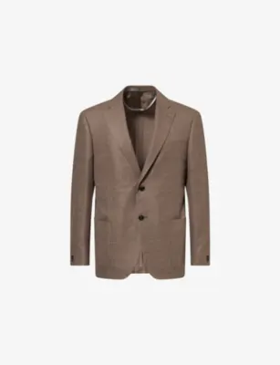 CORNELIANI Single-Breasted Notch-Lapel Virgin-Wool Jacket