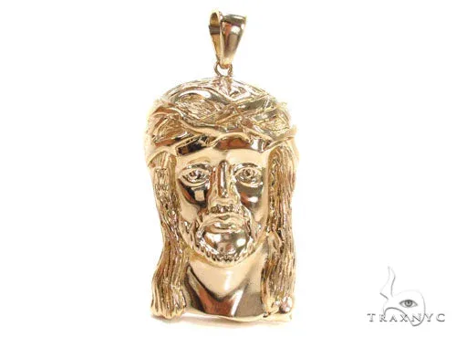 RINA - For Him FACTORY Solid 10K Gold Jesus Pendant 36379 in Rose Gold – Pendant