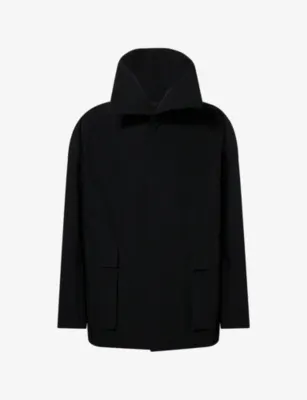 RICK OWENS Dracucollar Mid-Length Woven Jacket
