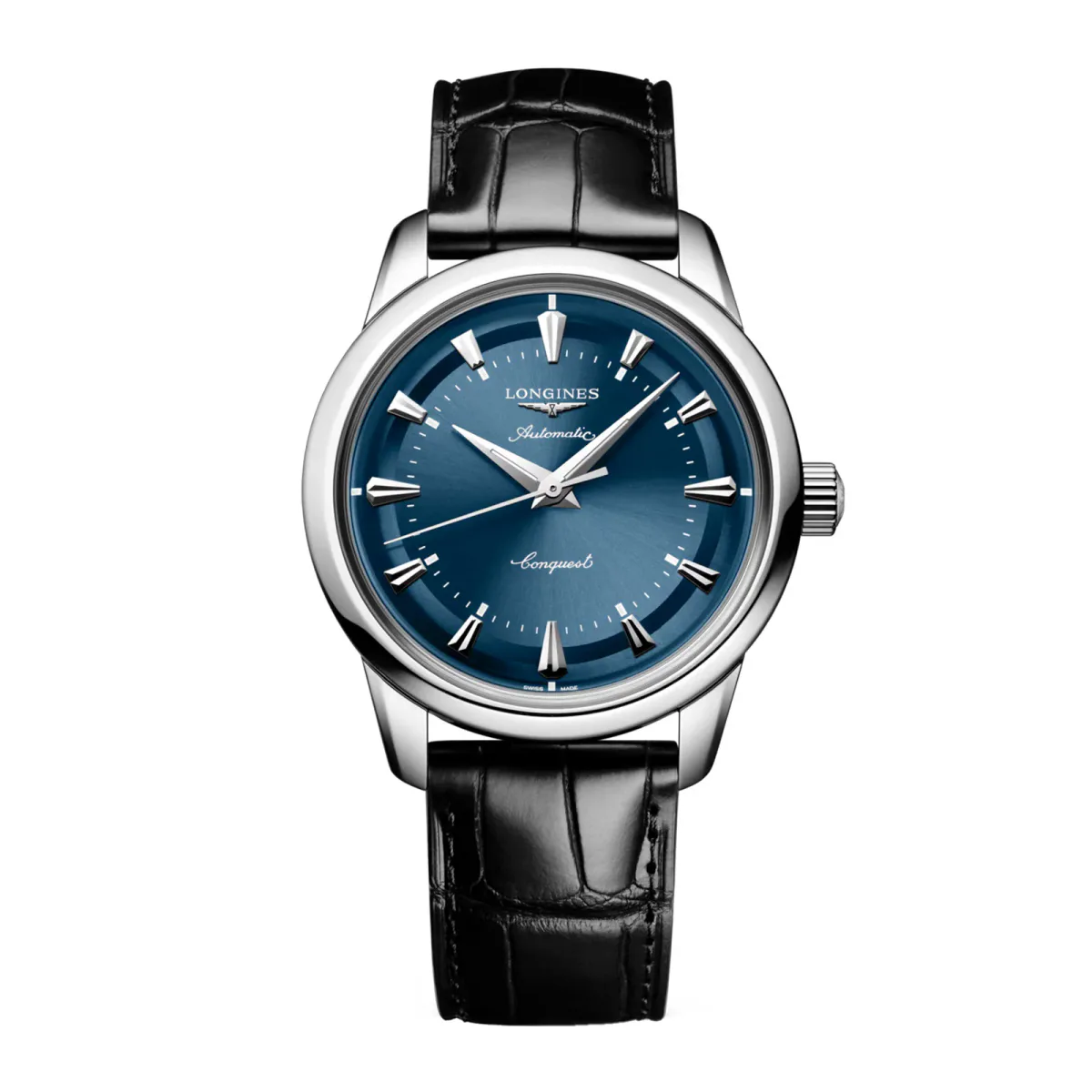 Longines Conquest Heritage 38mm Mens Watch Blue