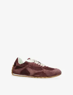 BOTTEGA VENETA Orbit Flash Suede Trainers - EUR 46 / 12 UK MEN in WINE, additional product view 3