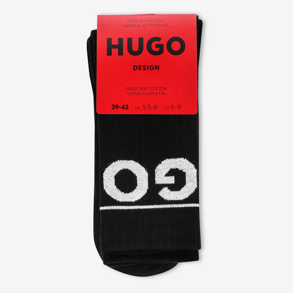 Hugo 2 Pack Iconic Crew Socks