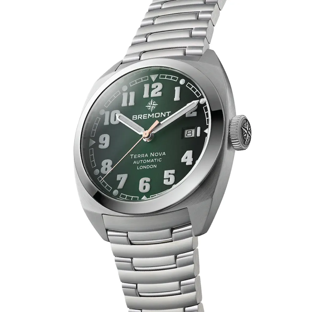 Bremont Terra Nova 40.5mm Date Mens Watch Green in Green, additional product view 3