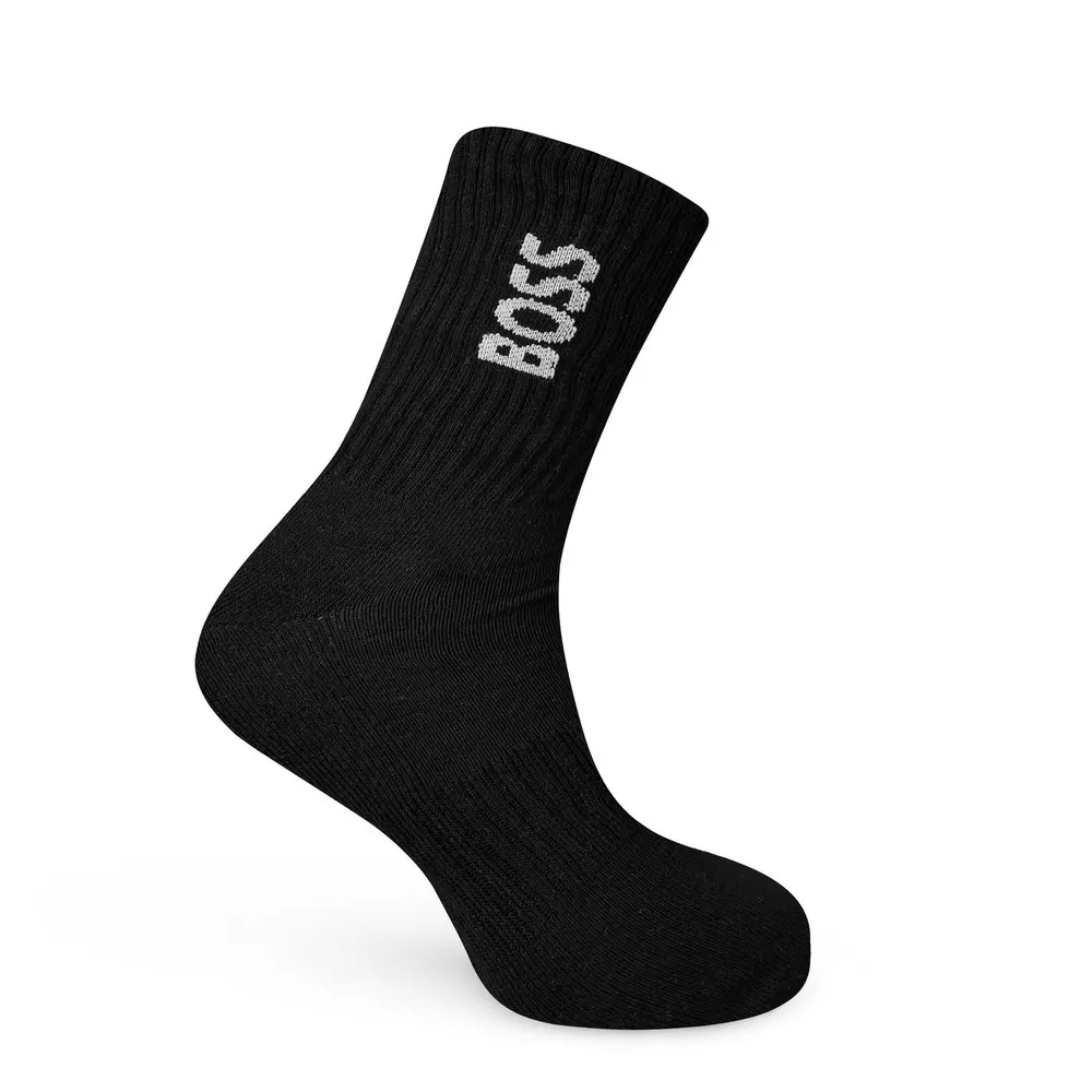 Boss Mens BOSS Bodywear 3 Pack Socks with Logo Detail (Crew) detail 3