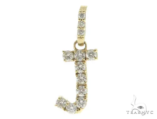 RINA - For Him FACTORY J Initial Diamond Pendant 49447 in Rose Gold – Pendant