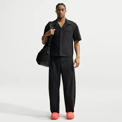 Nike 24.7 PerfectStretch Men's Dri-FIT UV Protection Barrel-Leg Trousers - Black/Black/Dark Smoke Grey