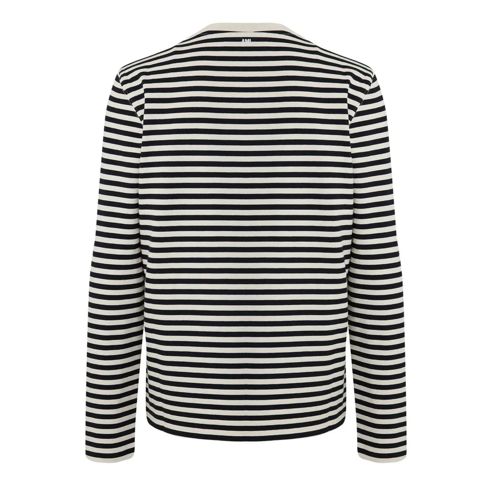 Ami Paris Ami LS Stripe Tee Sn64 detail 2