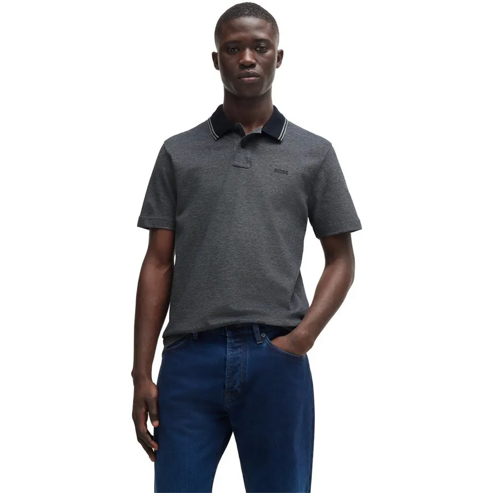 Boss Mens BOSS ORANGE Short Sleeve Polo Shirt (Peoxfordnew) detail 3