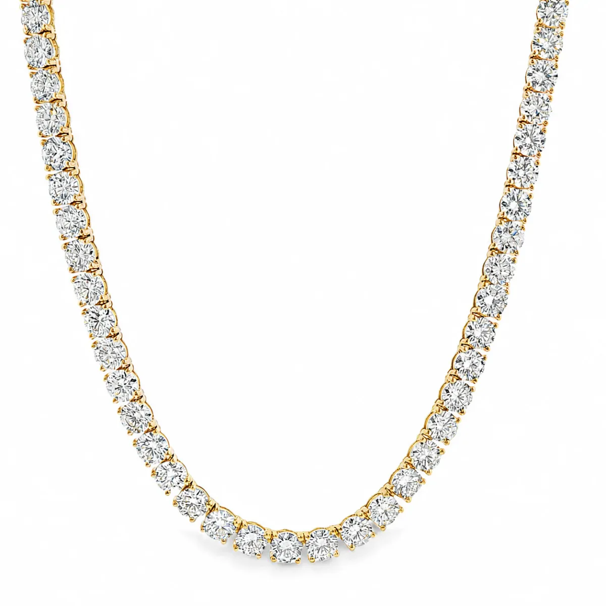 AHMED - MOON JEWELRY 75 Pt Diamond Tennis Chain 71716 in Rose Gold / 18 Inches – Chain