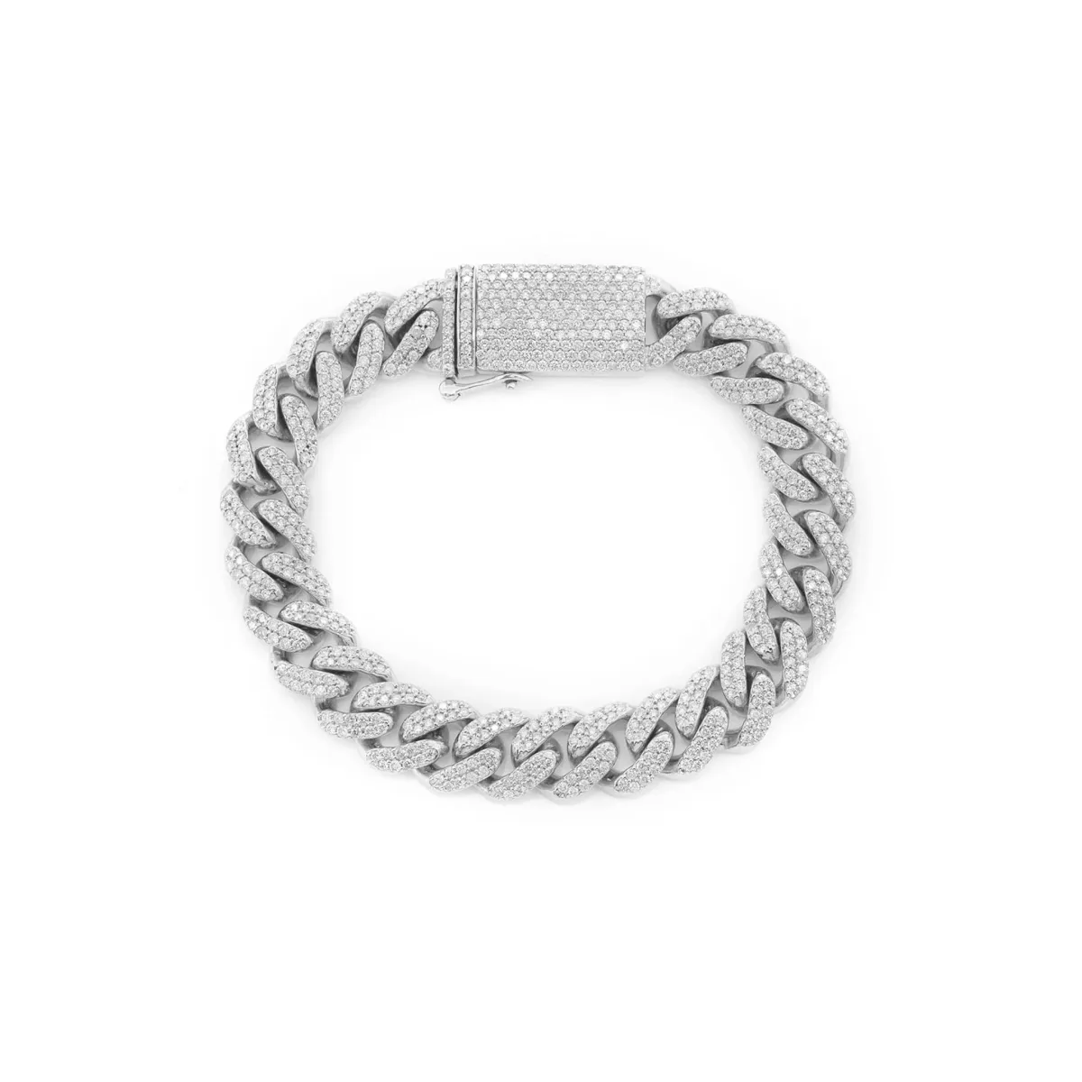 For Him Miami Cuban Diamond Bracelet
