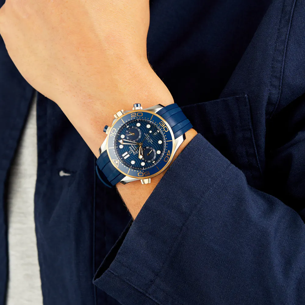 Omega Seamaster Diver 300M Co-Axial Chronograph 44mm Mens Watch detail 3