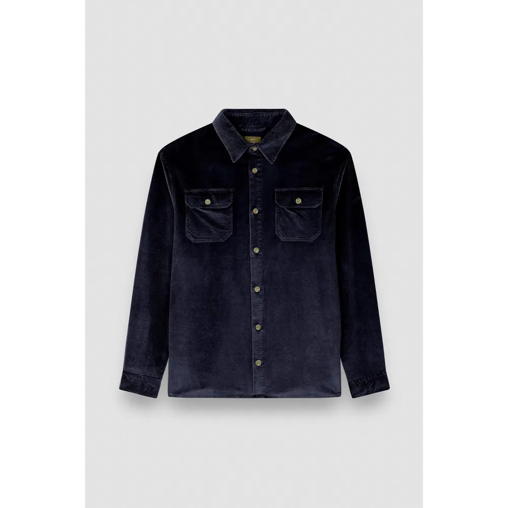 Paul And Shark Men's Corduroy Relaxed Fit Overshirt in Navy – Clothing