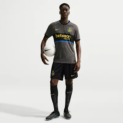 Nike Inter Milan 2026/27 Stadium Third Men's Nike Dri-FIT Football Replica Shorts - Black/Tour Yellow