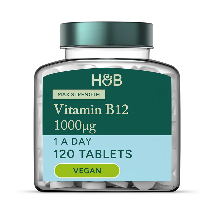 For Him Max Strength Slow Release Vitamin B12 1000ug 120 Tablets
