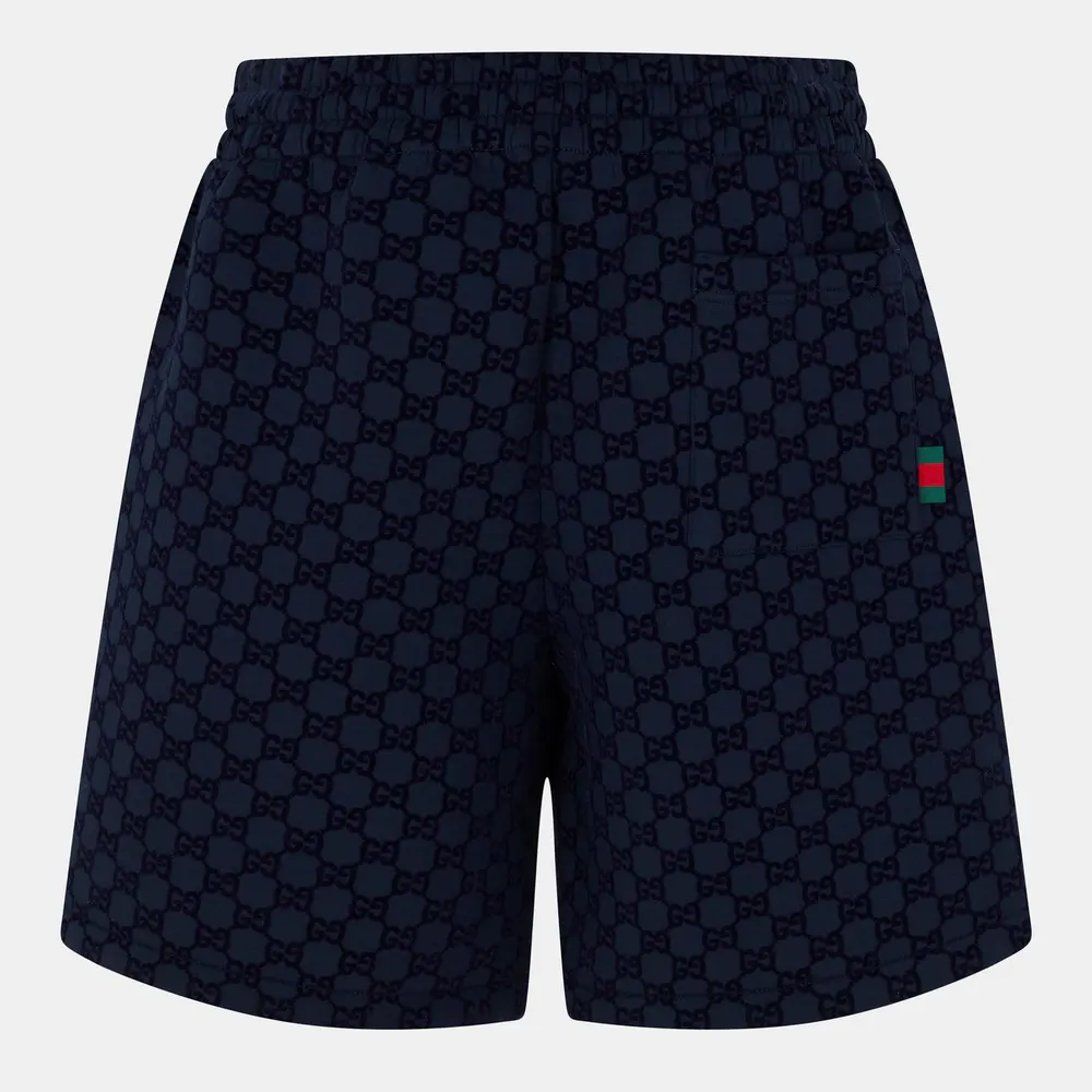 Gucci Men's Classic Fit Fleece Jogger Shorts detail 2