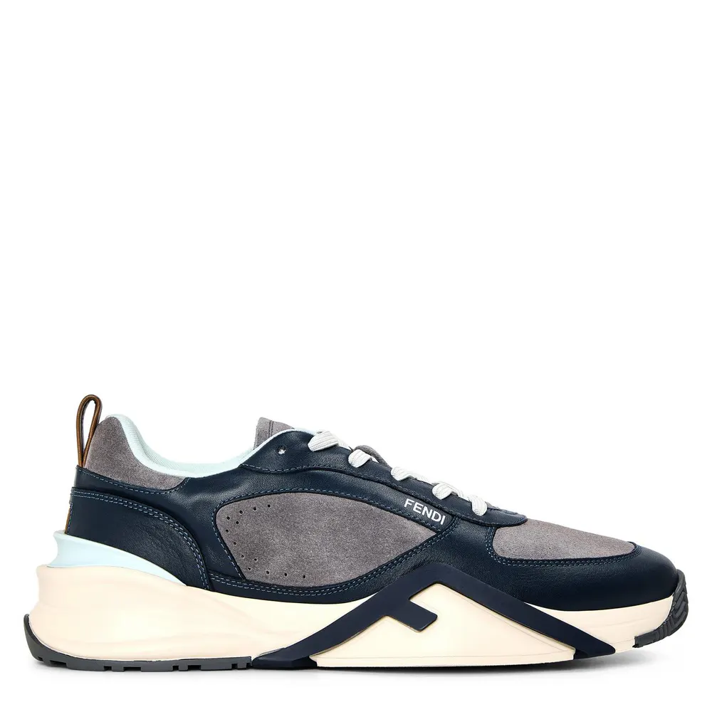 Fendi Mens Flow Trainers in Navy – Footwear
