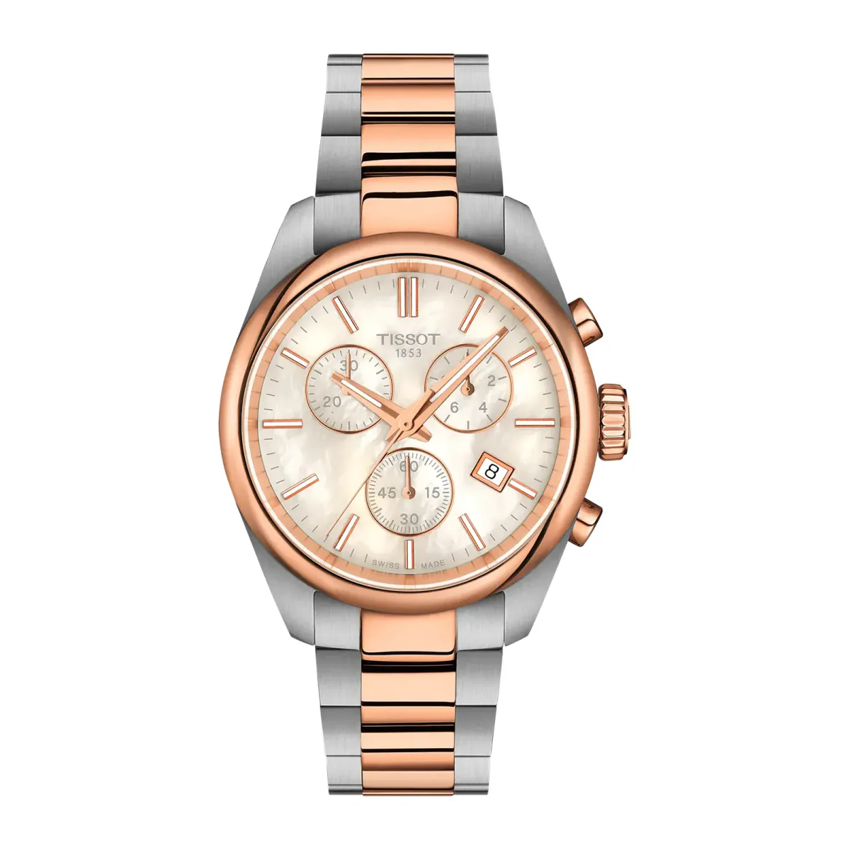 Tissot PR 100 36mm Mens Watch Rose Gold