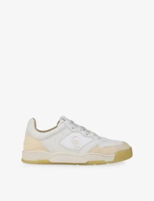 CHRISTIAN LOUBOUTIN Bsktball 1 Retero Leather Trainers - EGG SHELL - EUR 42.5 / 8.5 UK MEN in BLACK, additional product view 2
