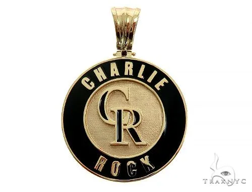 RINA - For Him CUSTOM Custom Made Charlie Rock Pendant 65989 in Rose Gold – Pendant