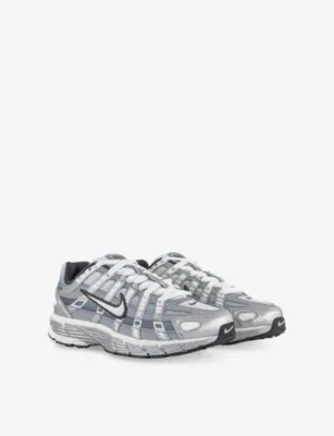 For Him P-6000 Woven and Leather Low-Top Trainers - 7.5 in METALLIC SILVER SUMMIT W, additional product view 3