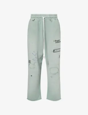PALY HOLLYWOOD Alta Cienega Straight-Leg Cotton Jogging Bottoms