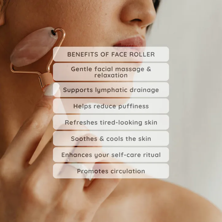 Fig Face Roller - Jade Roller - Natural Stone - Aventurine detail 3