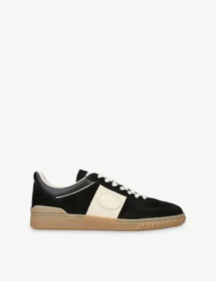 VALENTINO GARAVANI Upvillage Low Top Leather Trainers - EUR 40 / 6 UK MEN in BLK/BEIGE – Mens | Trainers | Lace up trainers