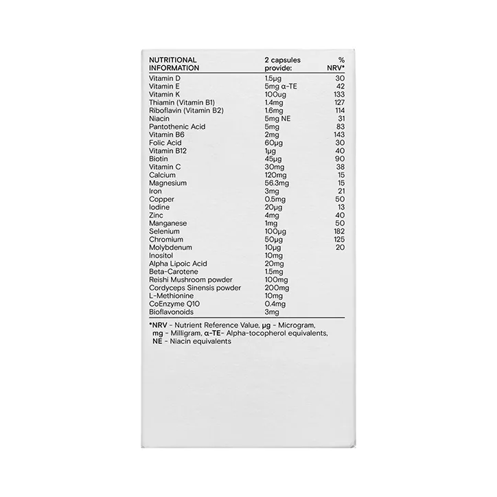 Wild Nutrition Daily Multi Nutrient for Men 60 Capsules, additional product view 2